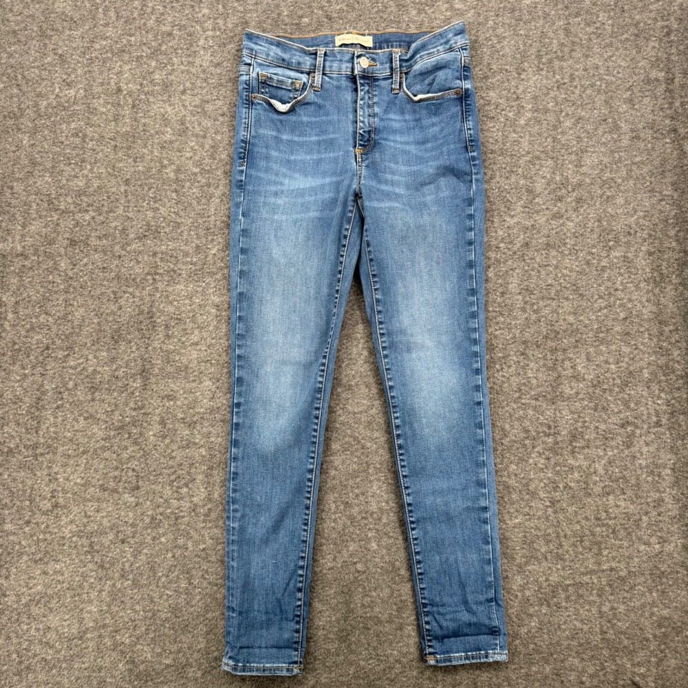 Gap 1969 True Skinny Jeans Womens 28R 6 Regular Medium Wash Blue Denim High Rise